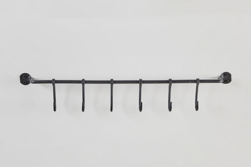 Forged Steel Rack Hooks, Kitchen utensil Rail