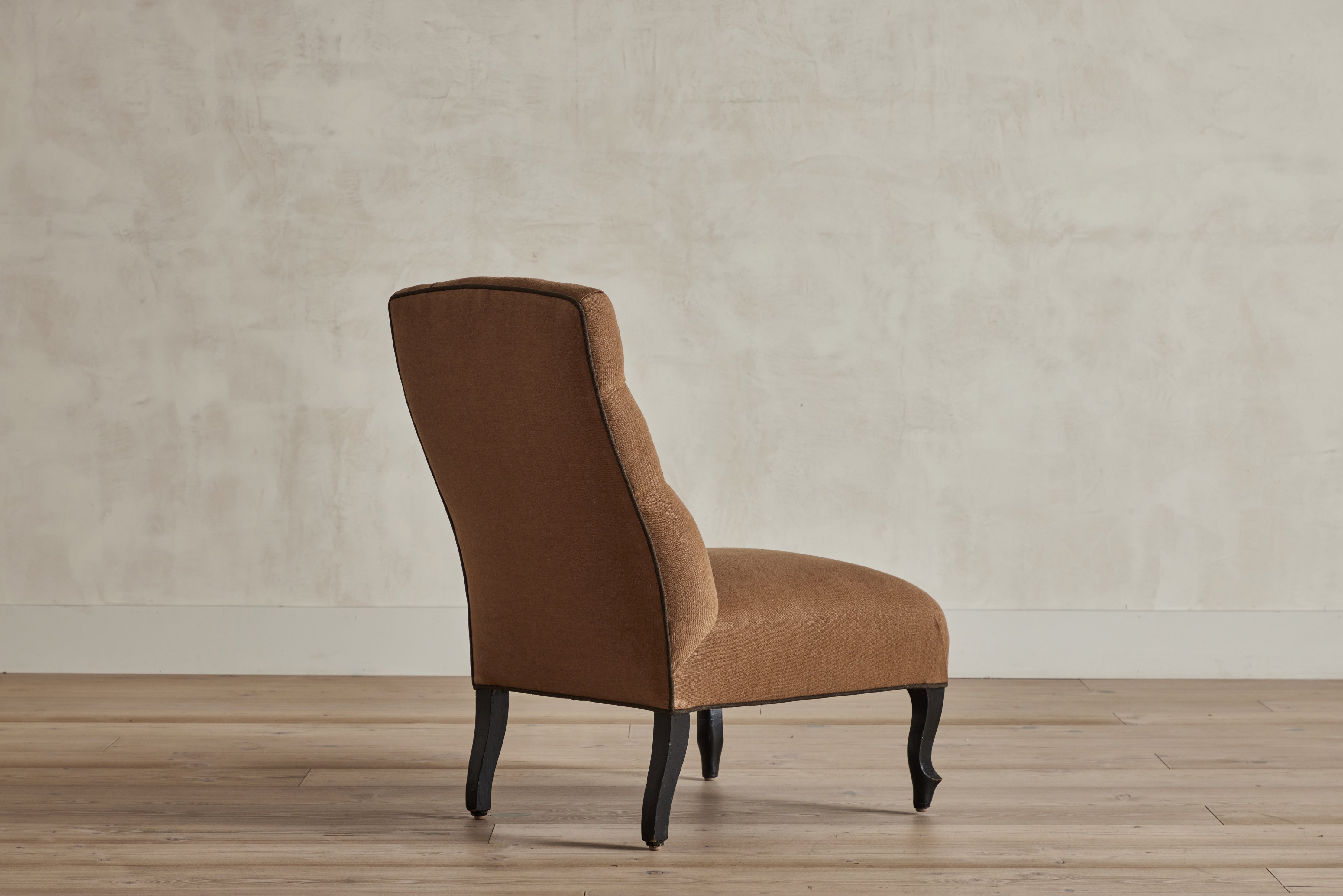 Pair of Napoleon III Slipper Chairs