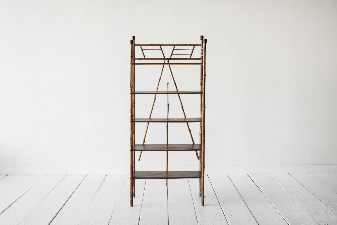 Victorian Bamboo Etagere