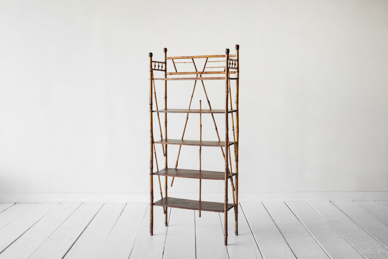 Victorian Bamboo Etagere