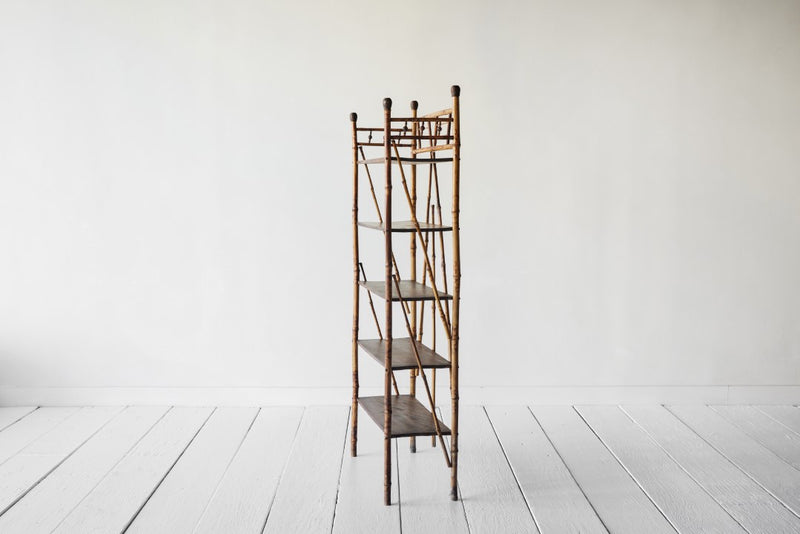 Victorian Bamboo Etagere