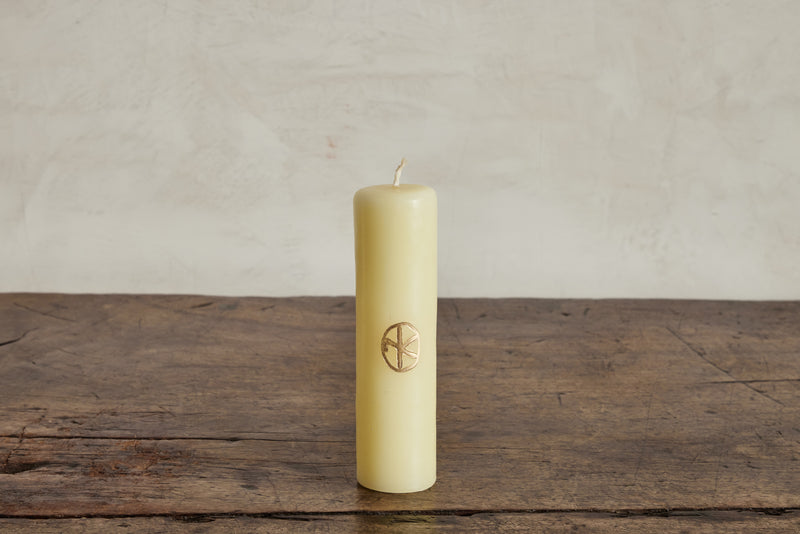 Nickey Kehoe Pillar Candle, Ivory