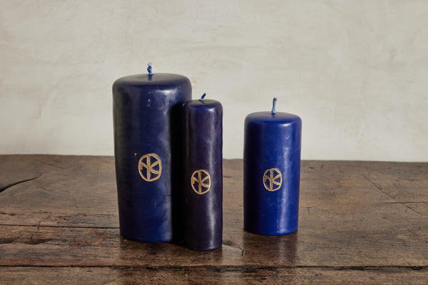 Nickey Kehoe Altar Candle, Blue