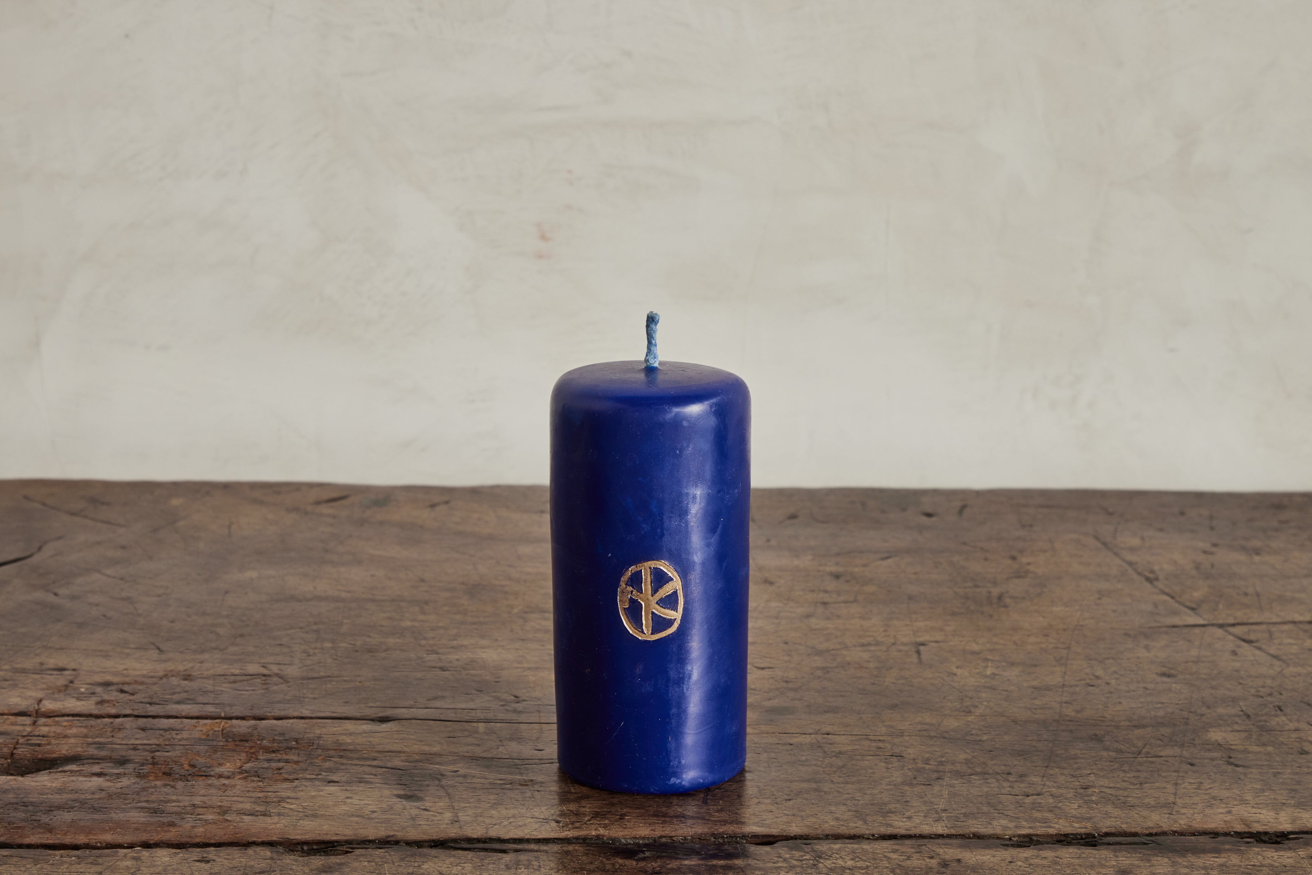 Nickey Kehoe Altar Candle, Blue