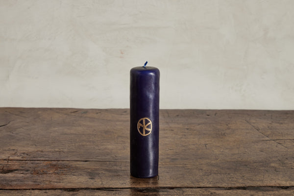 Nickey Kehoe Pillar Candle, Blue