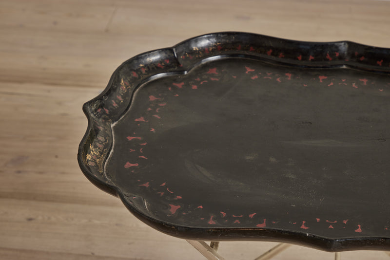 Painted Lacquer Tray Table
