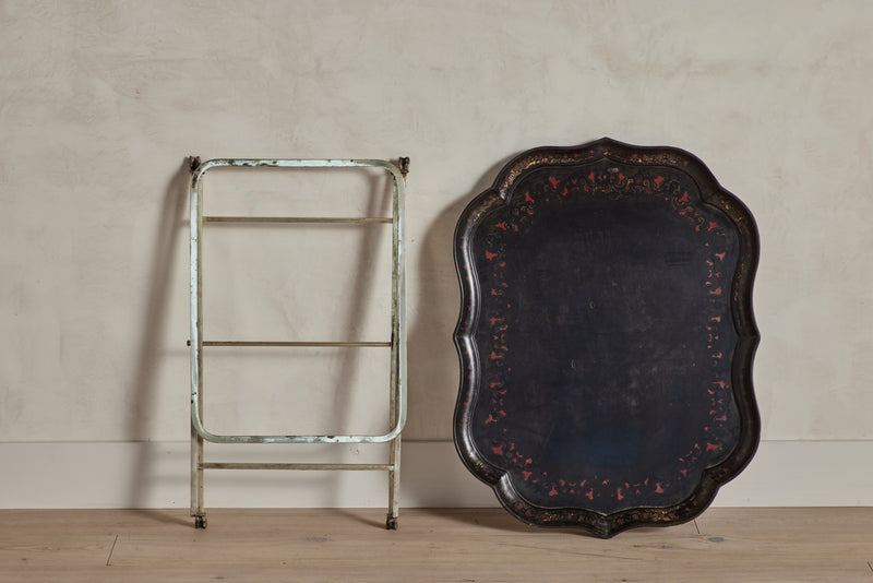 Painted Lacquer Tray Table