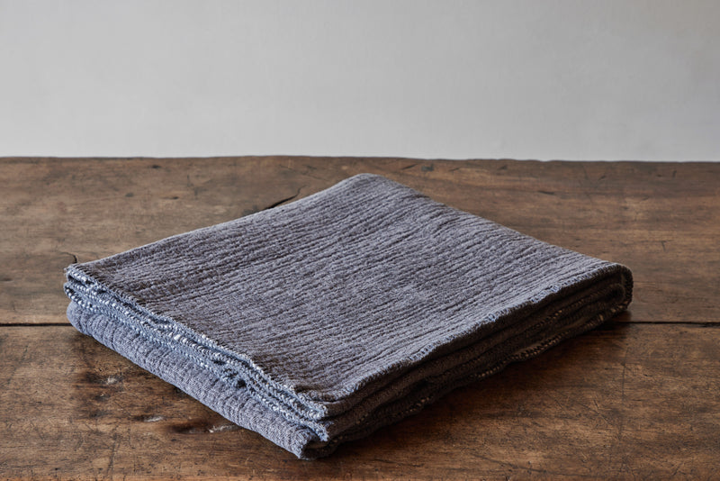 Coyuchi, Cozy Cotton Throw in Charcoal