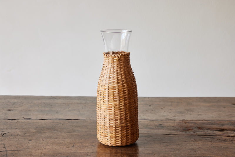 Rattan Wrapped Carafe