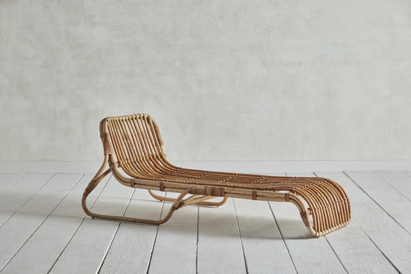 Rattan Chaise Lounge Chair