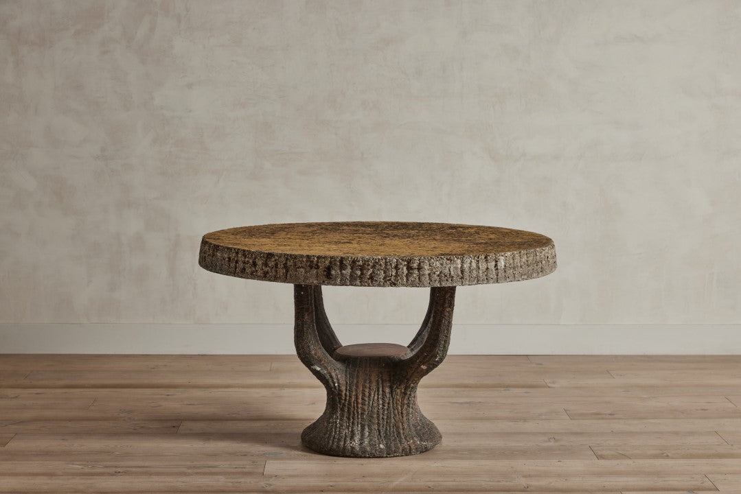French Faux Bois Garden Table