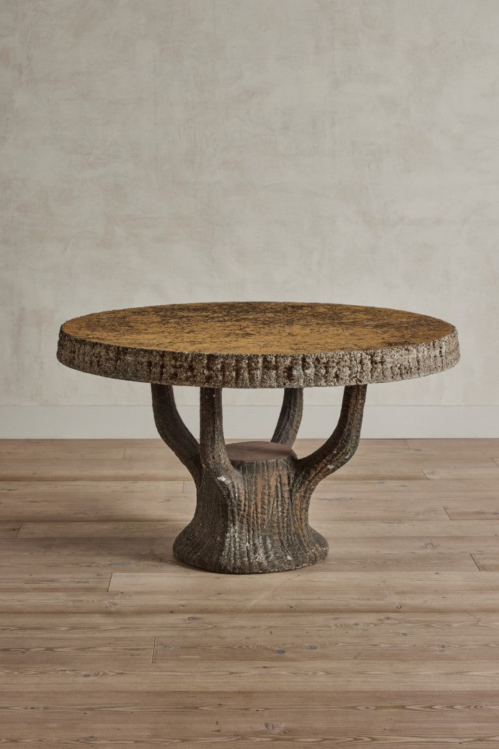 French Faux Bois Garden Table