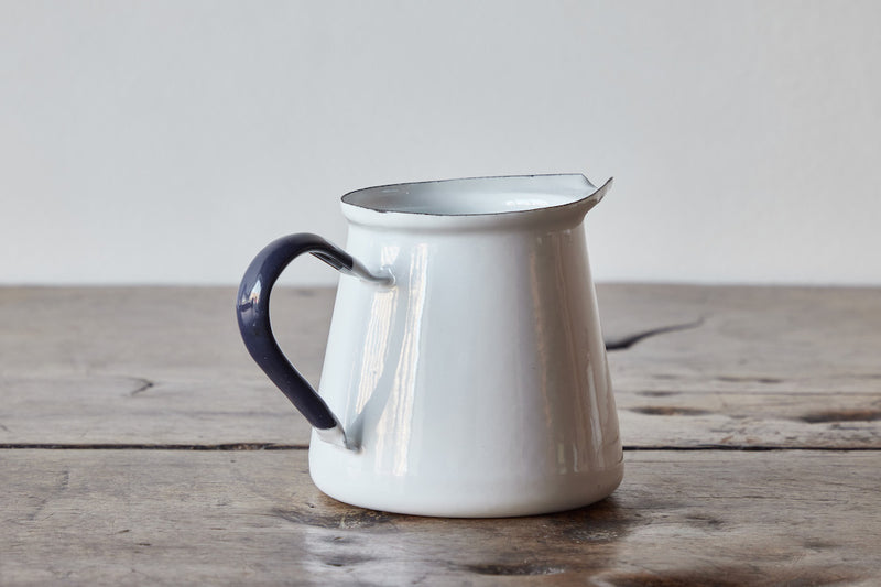 White Enamel Sauce Jug