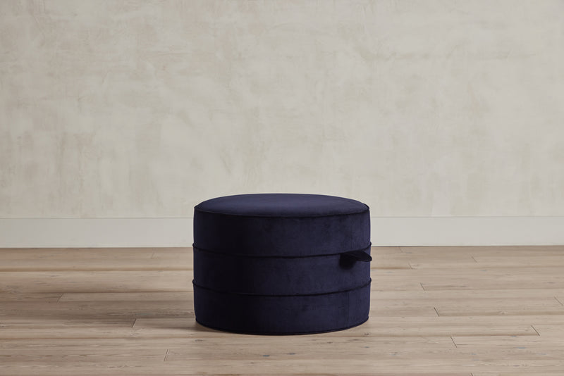 Nickey Kehoe 24" Round Hassock - In Stock