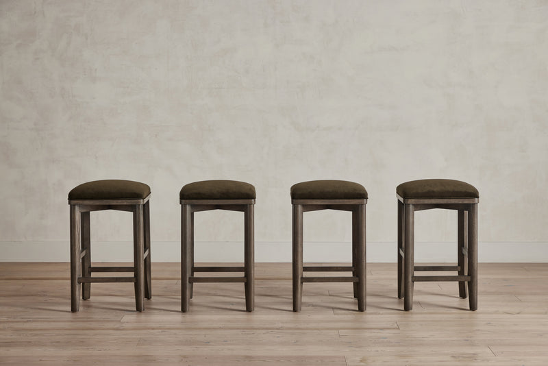 Nickey Kehoe Upholstered Counter Stool - In Stock