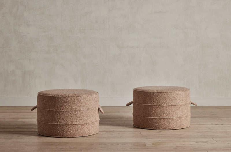 Nickey Kehoe 24" Round Hassock - In Stock