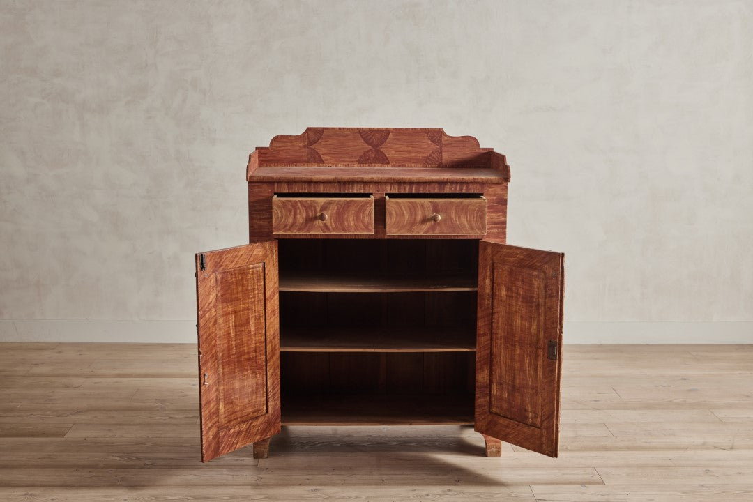 Grain Painted Jelly Cupboard