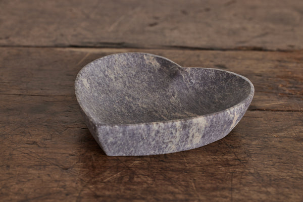 Heart Soap Stone Dish, Indigo