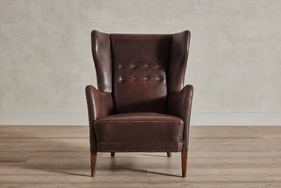 Danish High Back Chair