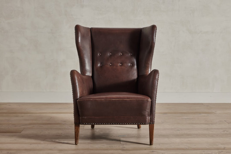 Danish High Back Chair