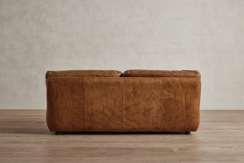 French Leather Loveseat