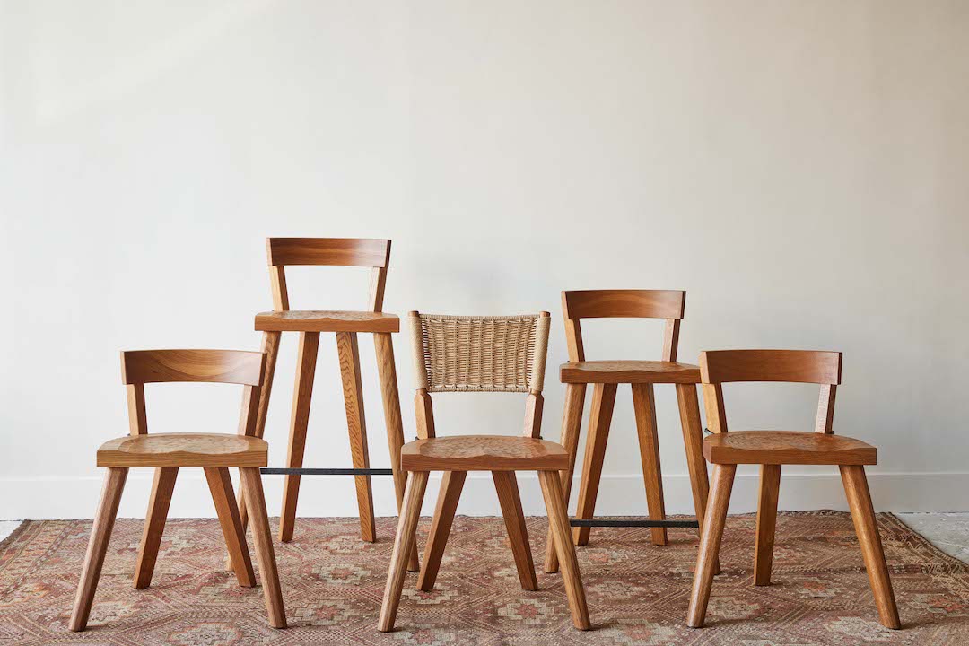 Furniture Marolles Wicker Back Four Leg Chair - In Stock