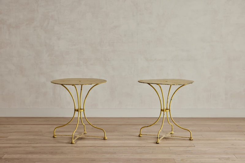 Pair of Painted Garden Tables