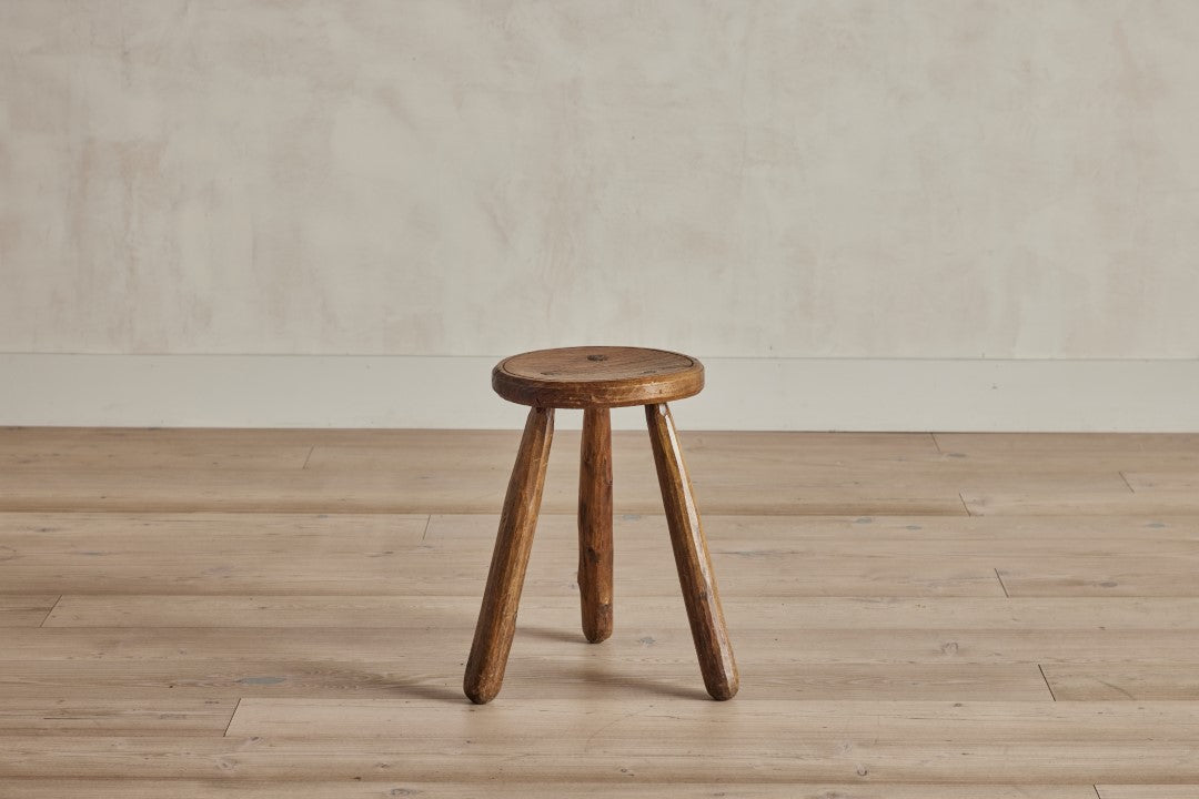 Brutalist Oak Stool