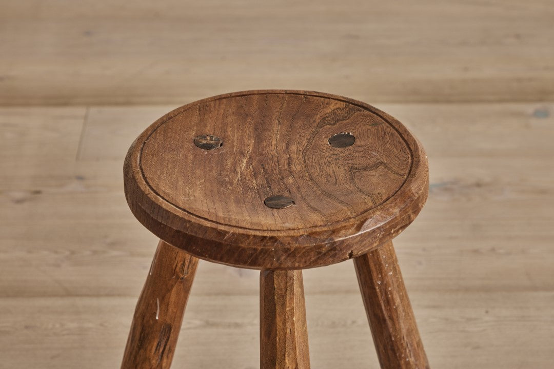 Brutalist Oak Stool