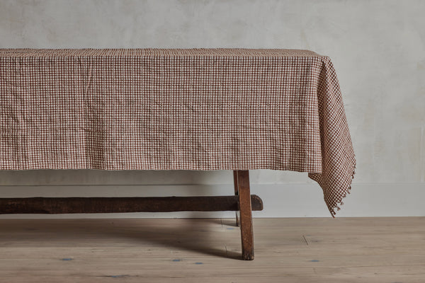 Heather Taylor, Soho Tablecloth in Nutmeg
