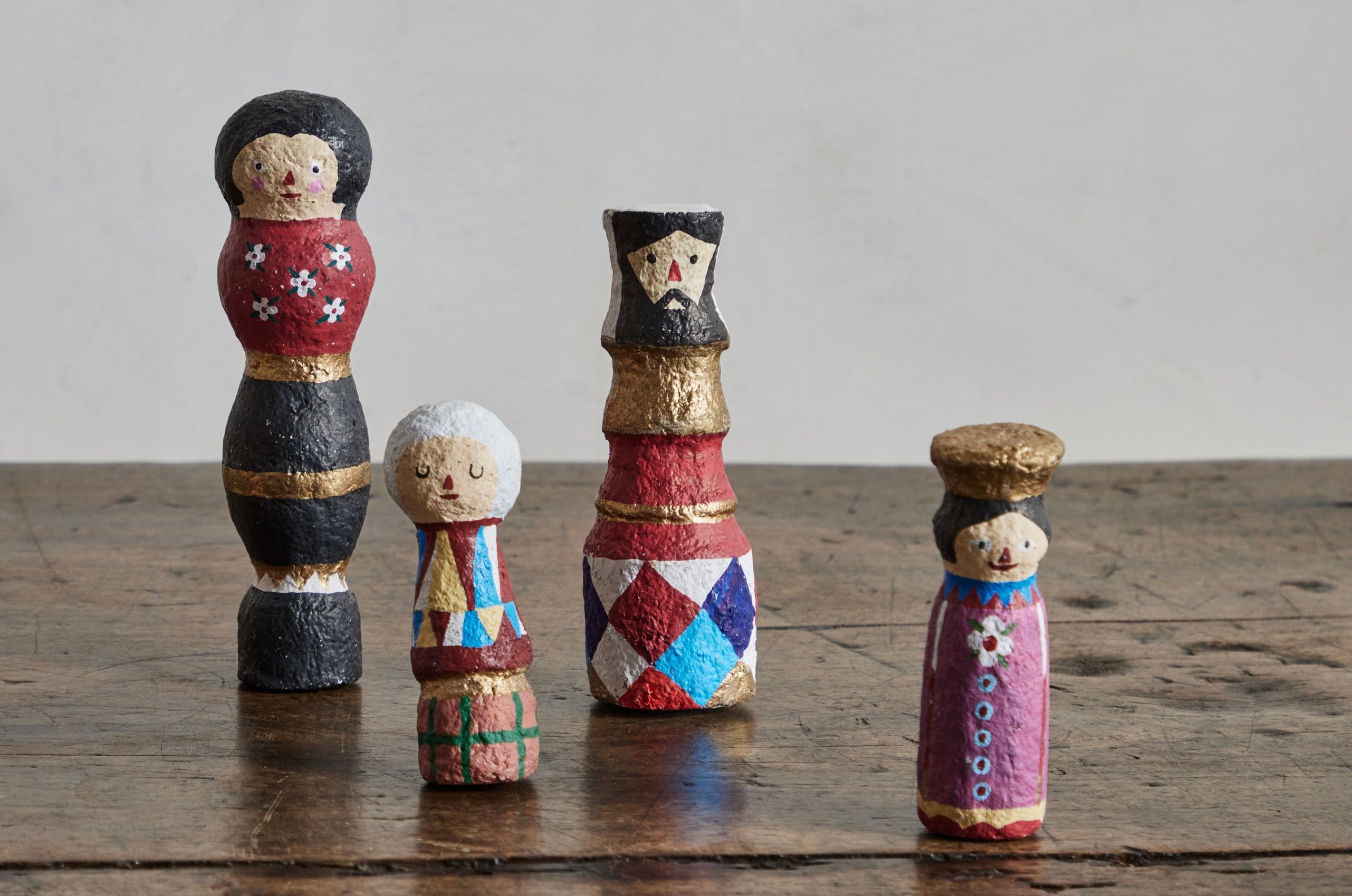 Paper Mache Nativity Set