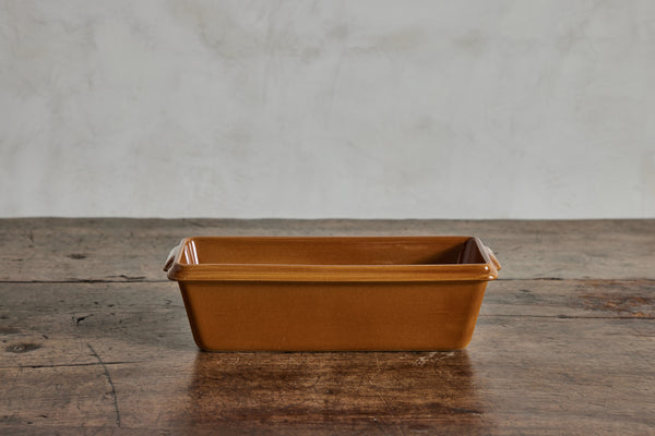Digoin, Stoneware Cake Dish in Brown
