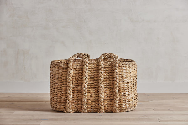 Large Oval Log Rush Basket