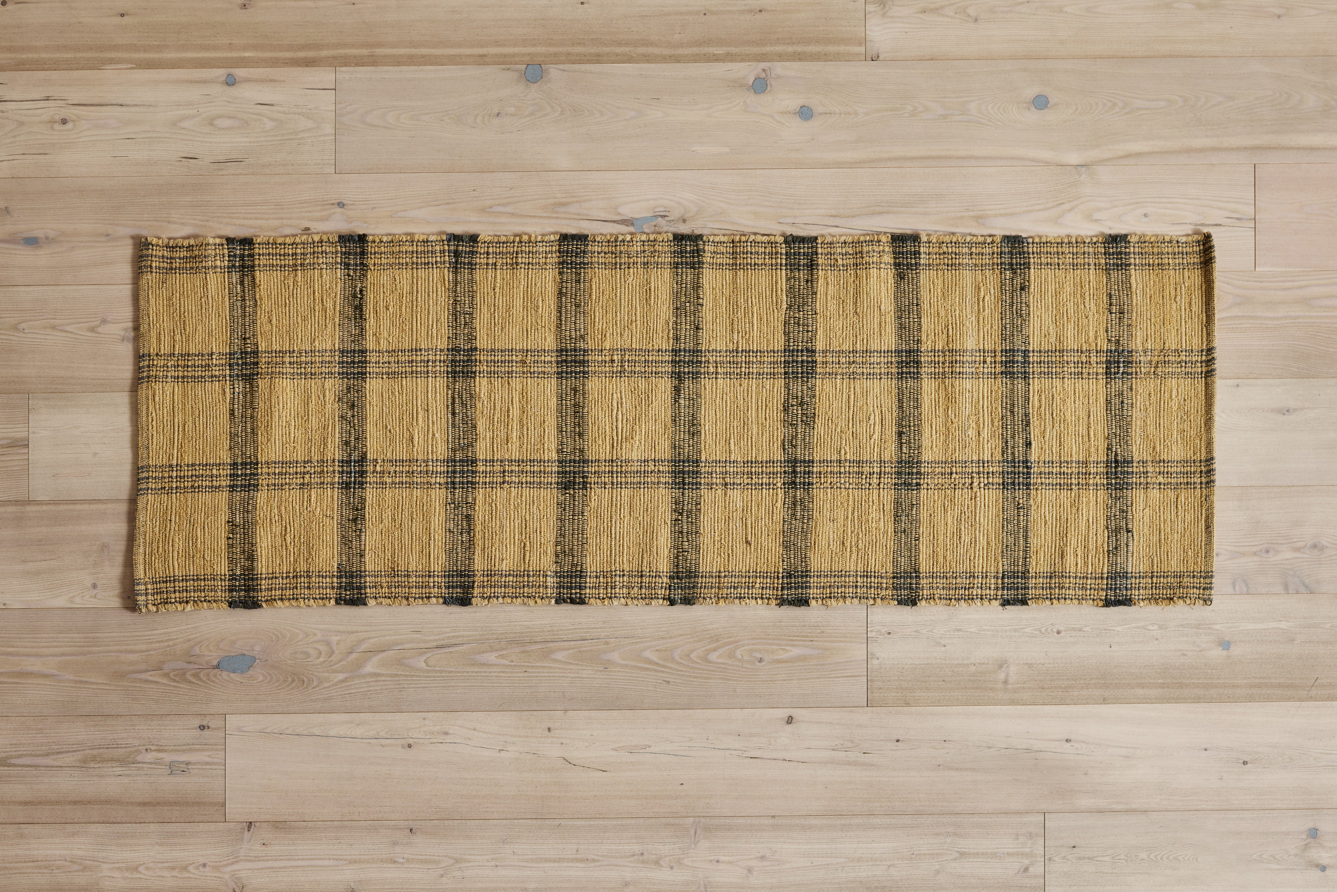 Nickey Kehoe, Plaid Rug in Wheat 2 x 6' - In Stock