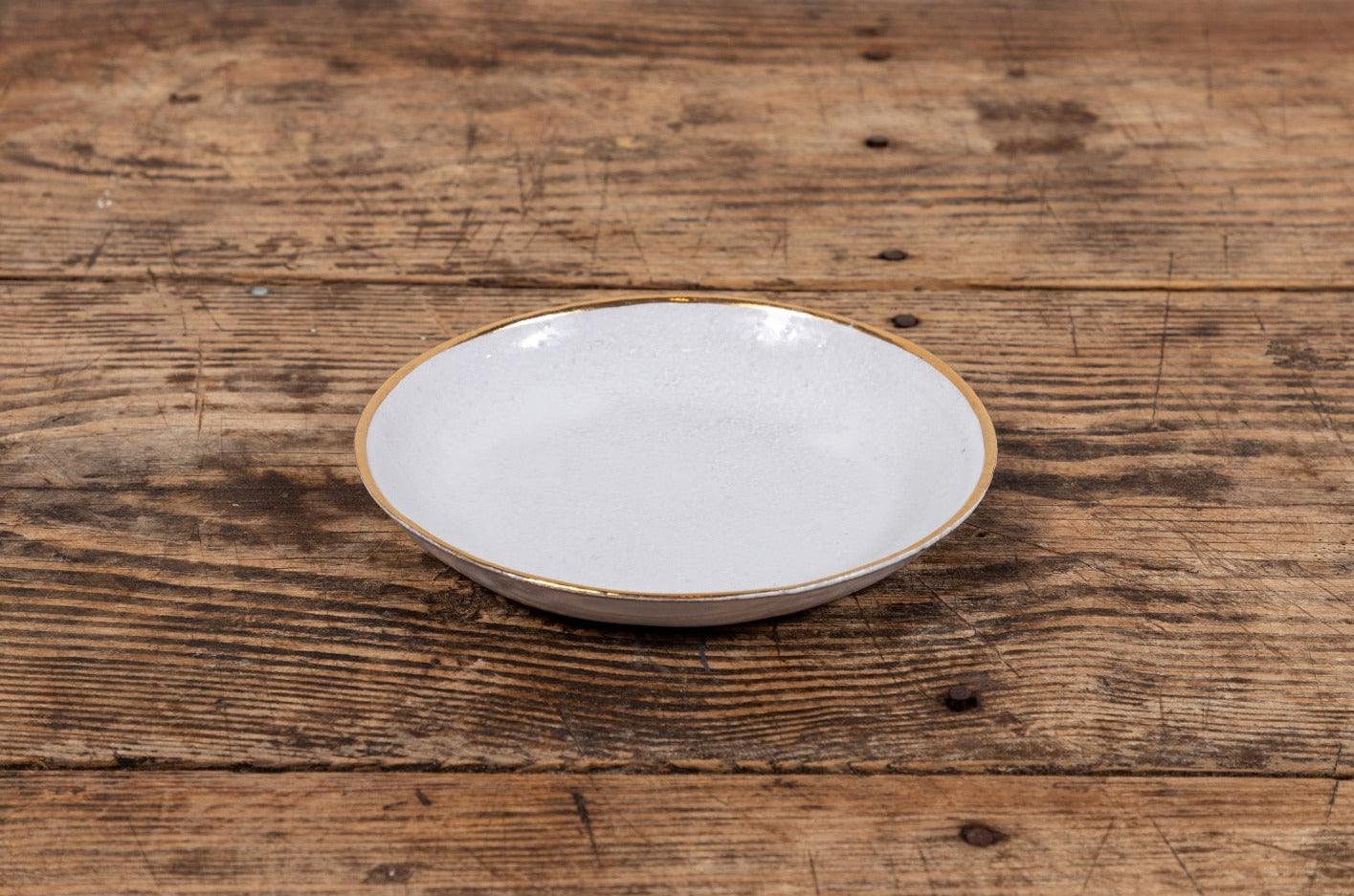 Cresus Gold Rim Soup Plate