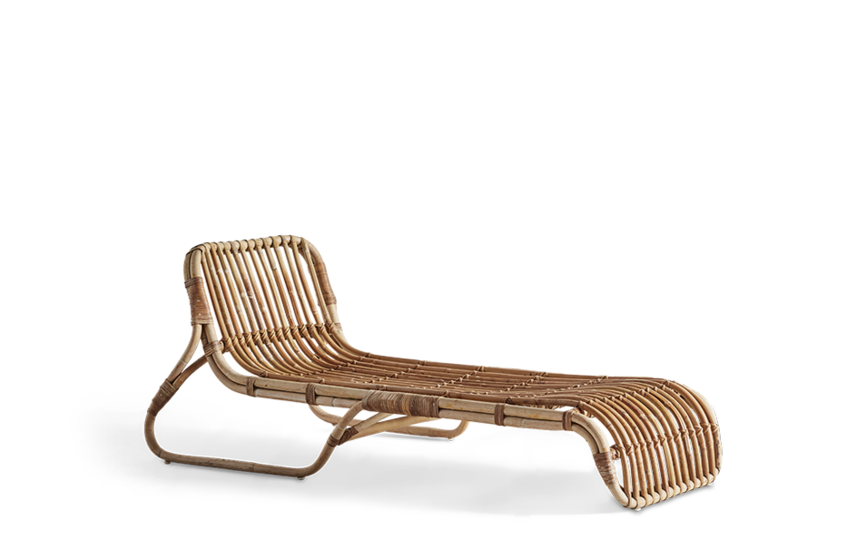 Rattan Chaise Lounge Chair