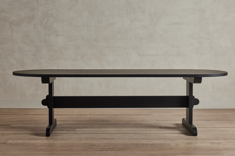 Nickey Kehoe 108" Oval Trestle Dining Table - In Stock