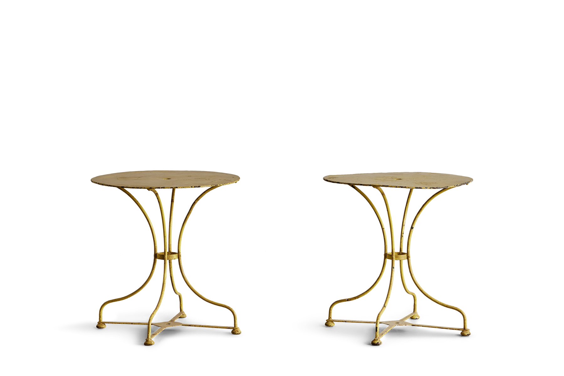 Pair of Painted Garden Tables