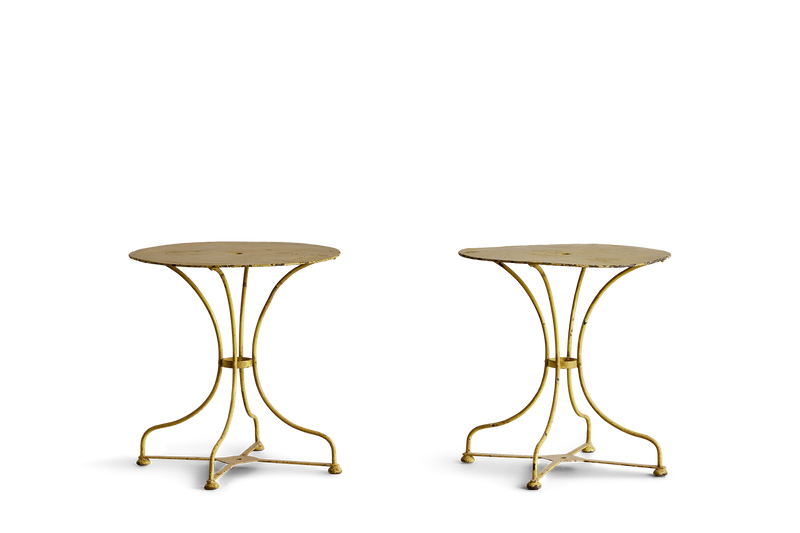 Pair of Painted Garden Tables