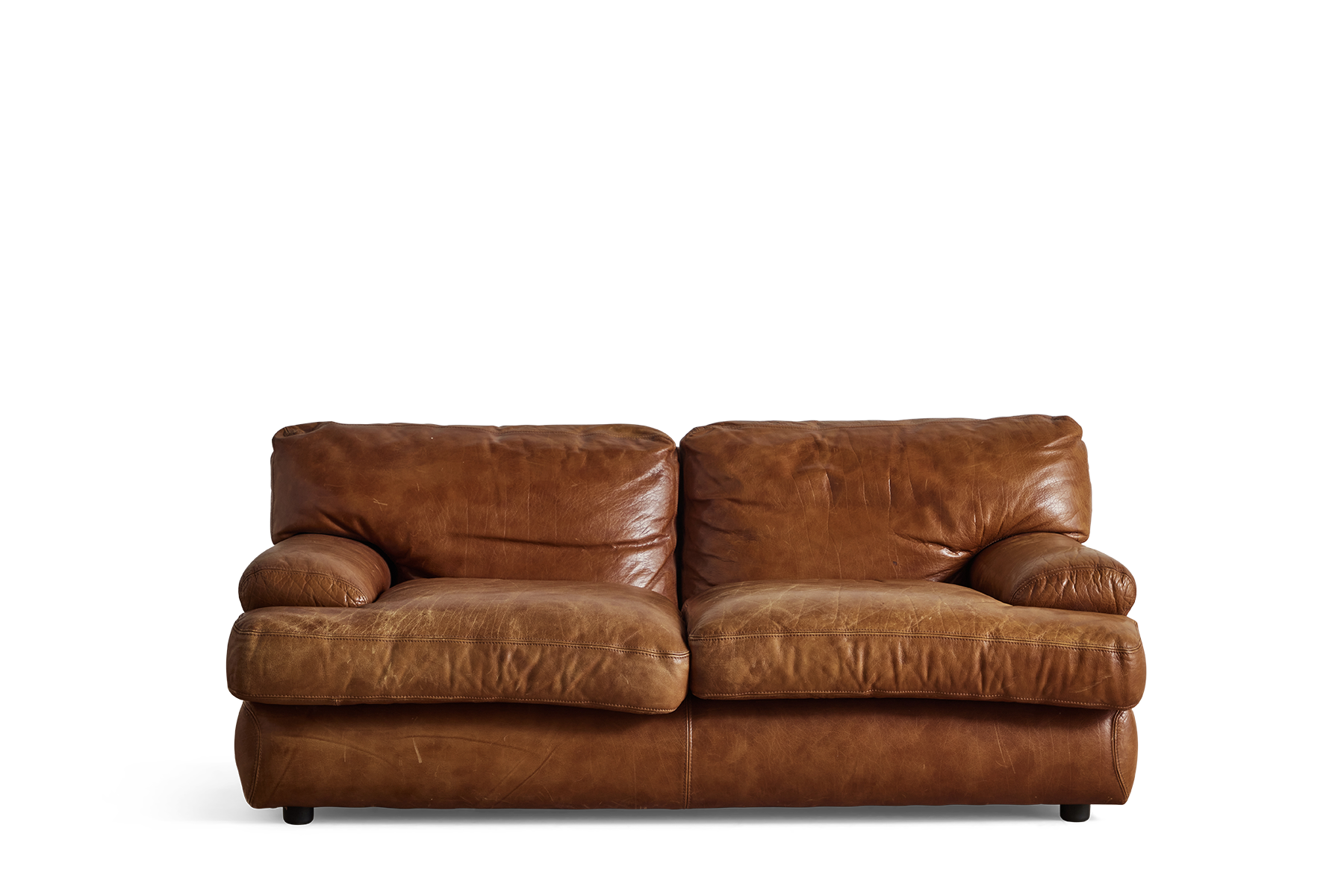 French Leather Loveseat