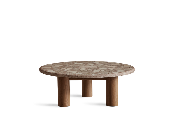 1970s Stone Mosaic Coffee Table