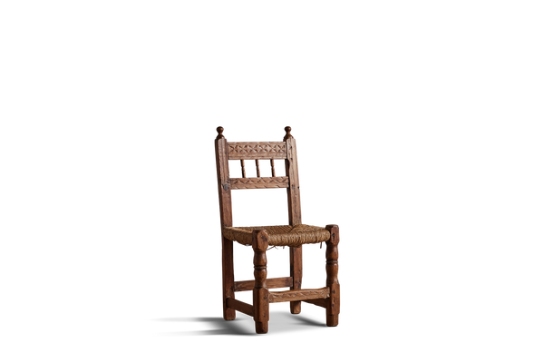 Set of 6 Hand Carved Chairs