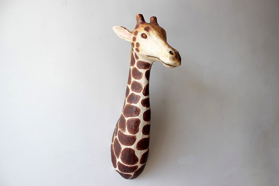 One Paper Taxidermy Giraffe.