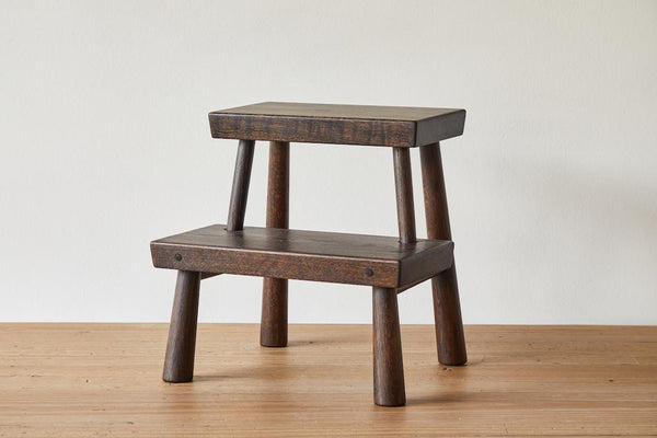 Blackcreek Mercantile Two Step Stool, Fumed