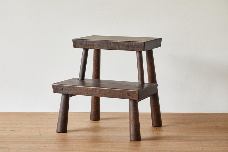 Blackcreek Mercantile Two Step Stool, Fumed
