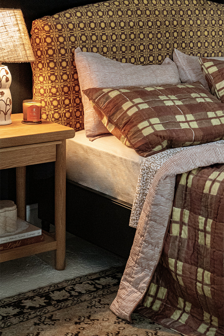 Nickey Kehoe, Set Of 2 Bandra Shams in Umber